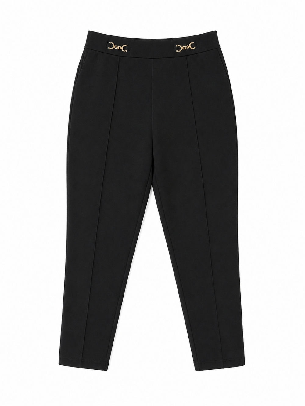 Plus Size Black Pants with Gold Accent Size 20 - Picture 3 of 4